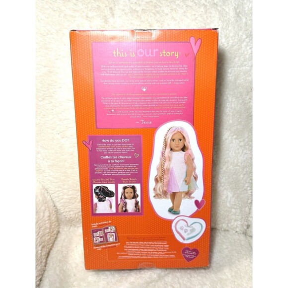 Our Generation Tessie with Hair Clips & Styling Book 18'' Hair Grow NEW - Picture 4 of 11